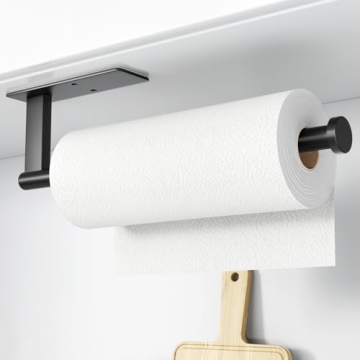 Premium Stainless Steel Paper Towel Holder Under Cabinet for Organization and Storage