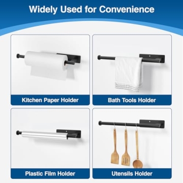 Under Cabinet Paper Towel Holder - Stainless Steel Wall Mount