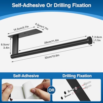 Under Cabinet Paper Towel Holder - Stainless Steel Wall Mount