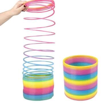 Rhode Island Novelty Jumbo Coil Spring - Rainbow Fun
