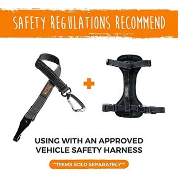Mighty Paw Dog Seat Belt For Car - LATCH Compatible Adjustable Dog Seatbelt Harness for Small, Medium and Large Pets. Distraction Free Driving, Heavy-Duty Design with Aviation Grade Aluminum Carabiner