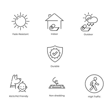 JONATHAN Y Malta Bohemian Medallion Indoor Outdoor Rug