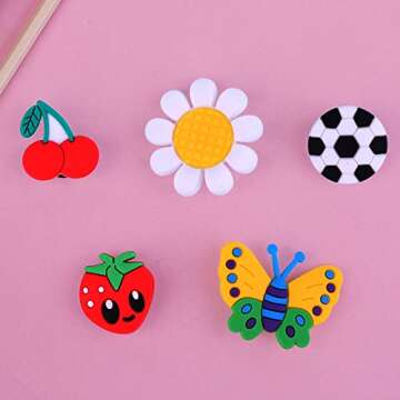 YaqinZ 100PCS/Lot Shoe Charms Random Packed for Clog Shoes Party Gifts