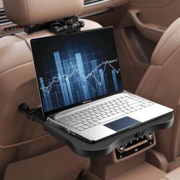 Tueou Car Seat Tray Table for Travel, Work & Play