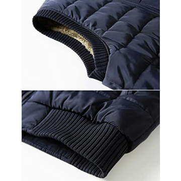 Vcansion Men's Outdoor Stand Collar Fleece Jacket Vest Casual Padded Vest Coats Light Blue US L