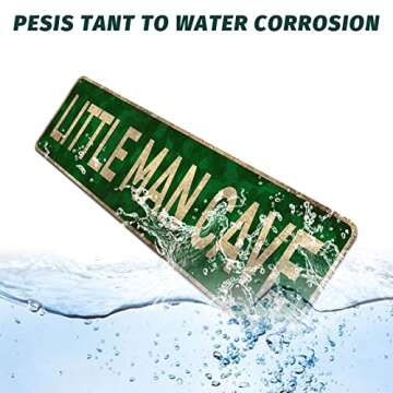 CIVOTIL Little Man Cave Sign for Toddler Boys' Rooms