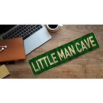 CIVOTIL Little Man Cave Sign for Toddler Boys' Rooms