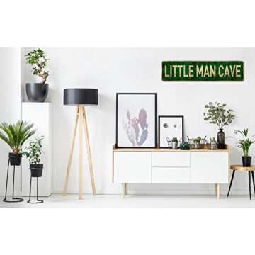CIVOTIL Little Man Cave Sign for Toddler Boys' Rooms