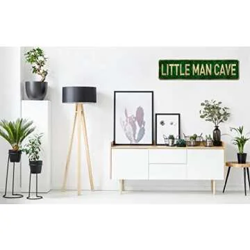 CIVOTIL Little Man Cave Sign for Toddler Boys' Rooms