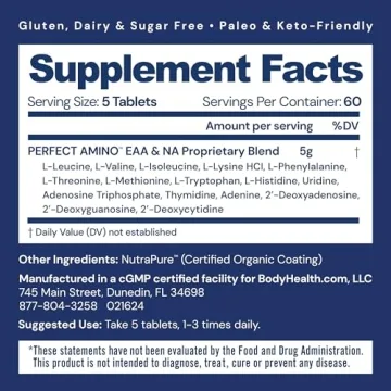 BodyHealth PerfectAmino Essential Amino Acids Supplement