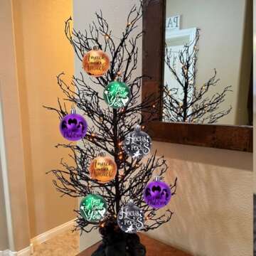 Hocus Pocus Halloween Ornaments Set for Tree Decor