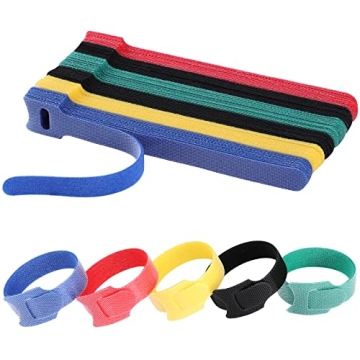 120PCS Reusable Cable Ties - Adjustable and Multi-Purpose