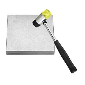 Oudtinx 4x4 Steel Bench Block for Jewelry Making