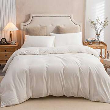 PURE ERA Jersey Cotton Duvet Cover Set - Super Soft 3pc Bedding