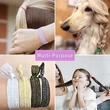 100Pcs No Damage Fabric Hair Ties for Every Style