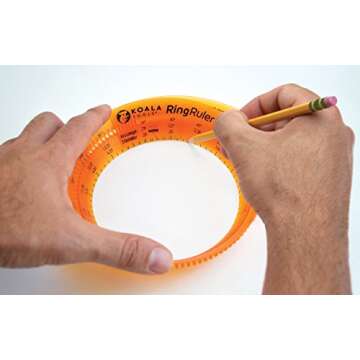 Koala Tools | Ring Ruler 360 - Circle Stencil & Templates Tool | 3"- 6" Adjustable Diameter - Geometric Tool for Drawing Circles