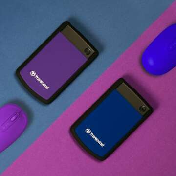 Transcend 4TB Rugged Portable Hard Drive for Fast Backup