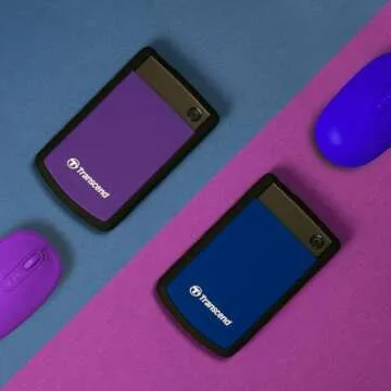 Transcend 4TB Rugged Portable Hard Drive for Fast Backup