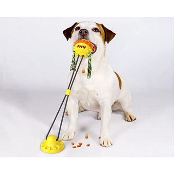 Interactive Pet Tug-of-War Dog Toy with Suction Cup