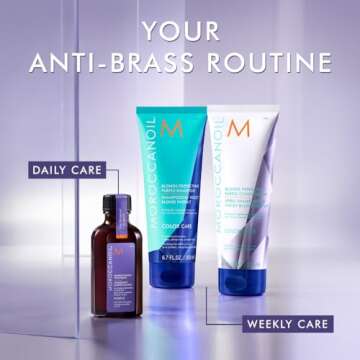 Moroccanoil Treatment Purple Hair Oil for Blonde Hair, 1.7 Fl. Oz.