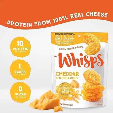 Whisps Cheese Crisps Variety Pack Healthy Protein Snacks