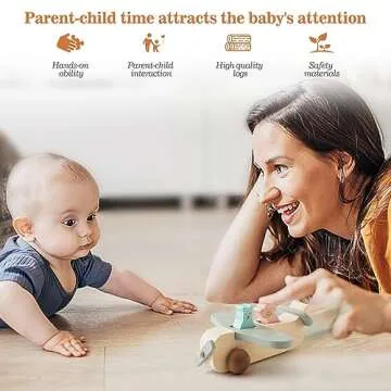 ibwaae Wooden Airplane Toys for Toddlers - Safe Fun