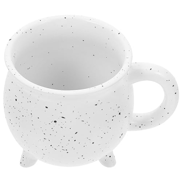 Gadpiparty Halloween Coffee Cauldron White Ceramic Mug for Parties and Home