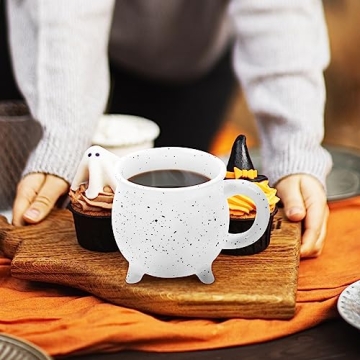 Gadpiparty Halloween White Ceramic Cauldron Mug