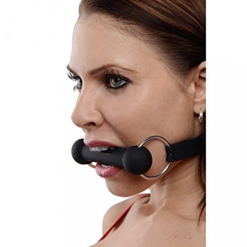 Master Series Mr Ed Lockable Silicone Horse Bit Gag - Adjustable & Safe