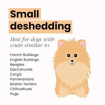 Pet Teezer De-Shedding Dog Brush by Tangle Teezer, Dog Grooming Tool for Short Haired Breeds and Wet or Dry Fur, Small, Navy & Sky Blue