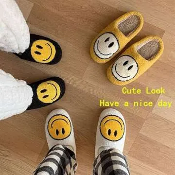rosyclo Smile Face Slippers for Cozy Comfort and Style