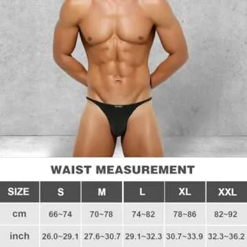 Arjen Kroos Men's Sexy Thong Pouch Underwear Low Rise G-String Bikini