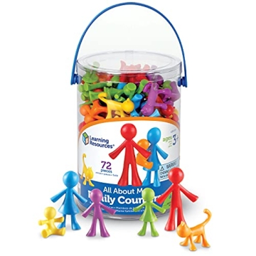 Learning Resources All About Me Family Counters - Set of 72 for Ages 3+ | Fun Learning, Color Recogn...