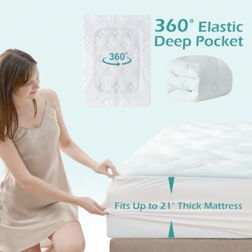 Hansleep Gel Memory Foam Mattress Topper Twin XL Comfort Support