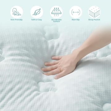 Hansleep Gel Memory Foam Mattress Topper Twin XL Comfort Support