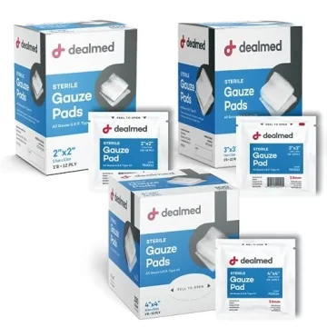 Dealmed Sterile Gauze Pads for Wound Care – 100 Count