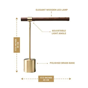 Modern Banker Slim Table Lamp - Elegant LED Desk Light