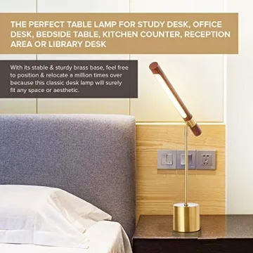 Modern Banker Slim Table Lamp - Elegant LED Desk Light