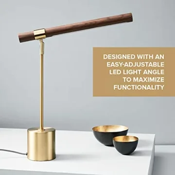 Modern Banker Slim Table Lamp - Elegant LED Desk Light