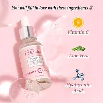 Prolixr Vitamin C Serum - Skin Clearing Serum - Brightening, Anti-Aging Skin Repair, Supercharged Face Serum, Dark Circle, Fine Line & Sun Damage Corrector, 30ml