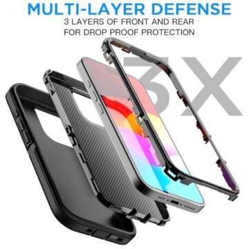 AICase for iPhone 16 Pro Max Case(6.9"),[Compatible with Magsafe] Magnetic Heavy Duty Drop Protection Full Body Rugged Shockproof/Dust Proof Military Protective Tough Durable Men Women 6.9" 2024