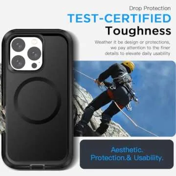 AICase for iPhone 16 Pro Max Case(6.9"),[Compatible with Magsafe] Magnetic Heavy Duty Drop Protection Full Body Rugged Shockproof/Dust Proof Military Protective Tough Durable Men Women 6.9" 2024