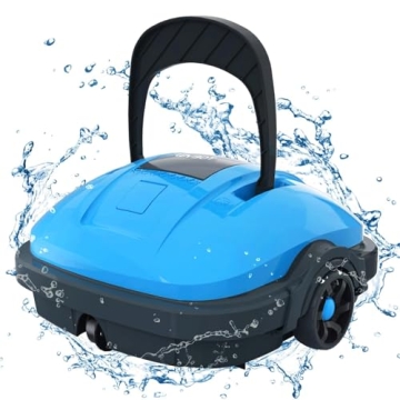 WYBOT Cordless Robotic Pool Vacuum, Powerful Suction,180μm Fine Filter,Automatic Pool Cleaner, Self...