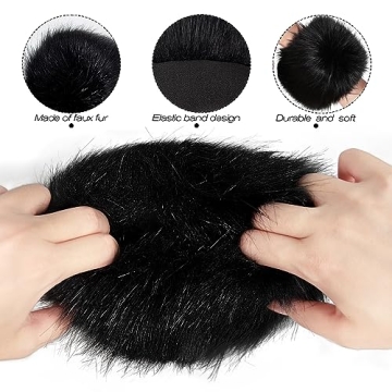Dikoaina Faux Fur Wrist Cuffs Stylish Winter Warmer