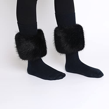 Dikoaina Faux Fur Wrist Cuffs Stylish Winter Warmer