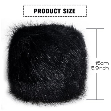 Dikoaina Faux Fur Wrist Cuffs Stylish Winter Warmer