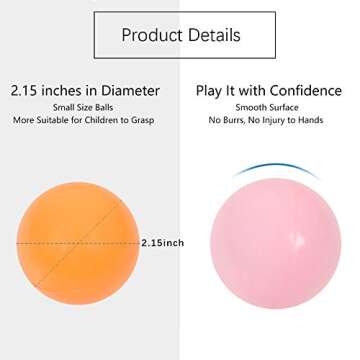 MoonxHome Crush Proof Ball Pit Balls for Toddlers