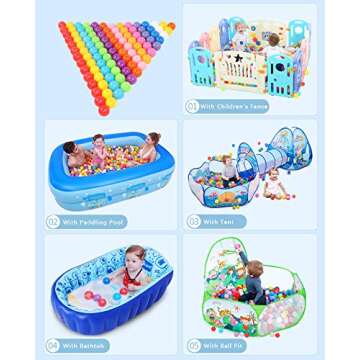 MoonxHome Crush Proof Ball Pit Balls for Toddlers