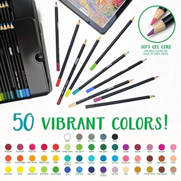 Crayola Blend & Shade Soft Core Colored Pencils 50 Count