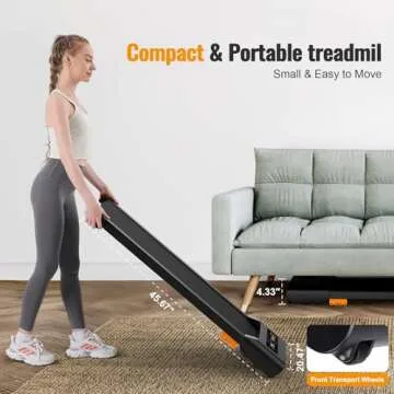 HiFast 2.5HP Under Desk Treadmill for Active Living